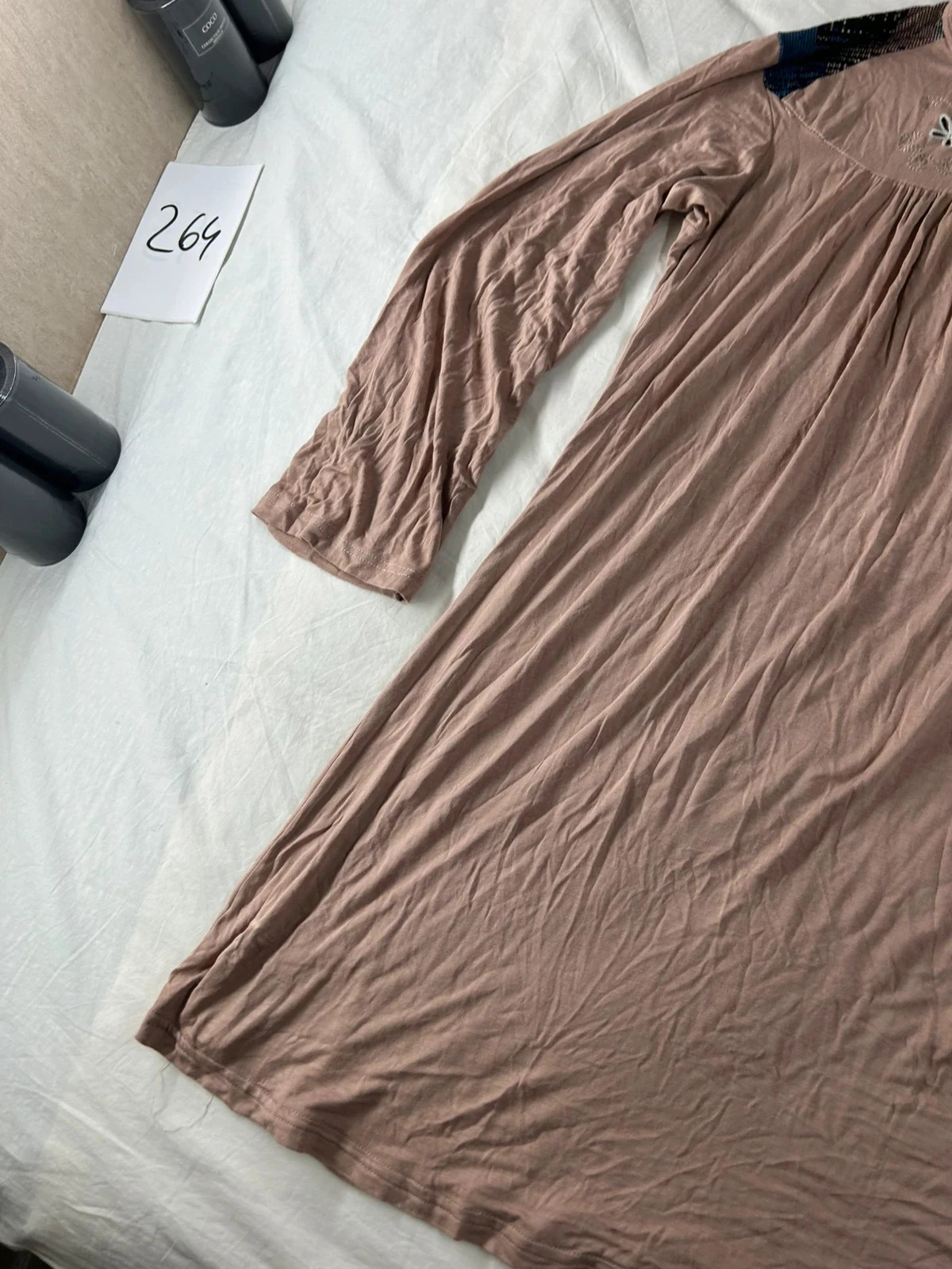 Vestido vintage rosa velvano talla 4XL – photo 5